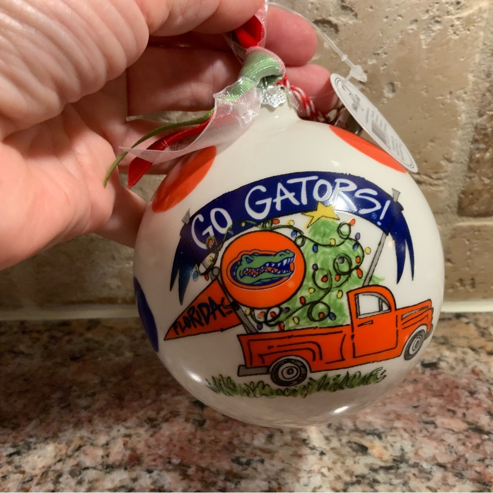 Florida Gators Holiday Ornament - Orange and Blue